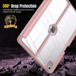  MoKo Apple iPad Air M2 Manyetik Klf (13 in)-Rose Gold