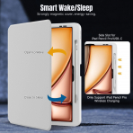  MoKo Apple iPad Air M2 Manyetik Klf (13 in)-Light Gray