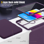 MoKo Apple iPad A16 Standl Klf (11 n)-Dark Purple