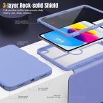 MoKo Apple iPad A16 Standl Klf (11 n)-Lavender
