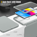 MoKo Apple iPad A16 Standl Klf (11 n)-Silver