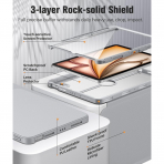  MoKo Apple iPad Air M2 Manyetik Klf (11 in)-Light Gray 