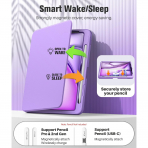 MoKo Apple iPad Air M2 Manyetik Klf (11 in)-Purple 