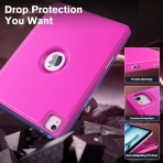 MoKo Apple iPad Air M2 Smart Cover Klf (13 in)-Pitaya Red