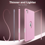 MoKo Apple iPad Air M2 Smart Cover Klf (13 in)-Light Pink 