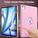 MoKo Apple iPad Air M2 Smart Cover Klf (13 in)-Light Pink 