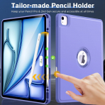MoKo Apple iPad Air M2 Smart Cover Klf (13 in)-Lavender Purple 