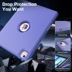 MoKo Apple iPad Air M2 Smart Cover Klf (13 in)-Lavender Purple 