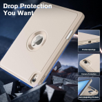 MoKo Apple iPad Air M2 Smart Cover Klf (11 in)-Champagne Gold 