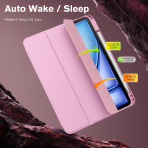 MoKo Apple iPad Air M2 Smart Cover Klf (11 in)-Pink 