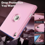 MoKo Apple iPad Air M2 Smart Cover Klf (11 in)-Pink 