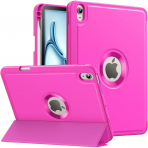 MoKo Apple iPad Air M2 Smart Cover Klf (11 in)-Pitaya Red 