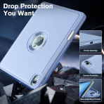 MoKo Apple iPad Air M2 Smart Cover Klf (11 in)-Sky Blue 
