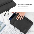 MoKo Carrying MacBook Pro Laptop antas(13-14 in) -Black Gray