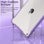 MoKo iPad Şeffaf Kılıf (10.2 inç)(7.Nesil)-Purple
