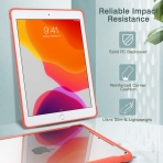 MoKo iPad Şeffaf Kılıf (10.2 inç)(7.Nesil)-Orange