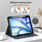 MoKo Deri Folyo iPad Air 6.Nesil Klf (11 in)-Black