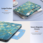MoKo Deri Folyo iPad Air 6.Nesil Klf (11 in)-Apricot Blossom