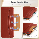 MoKo Apple iPad A16 Deri Folyo Klf (11 in)-Brown