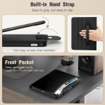 MoKo Apple iPad A16 Deri Folyo Klf (11 in)-Black