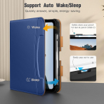 MoKo Apple iPad A16 Deri Folyo Klf (11 in)-Navy Blue