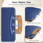 MoKo Apple iPad A16 Deri Folyo Klf (11 in)-Navy Blue