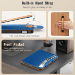 MoKo Apple iPad A16 Deri Folyo Klf (11 in)-Abyss Blue