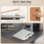 MoKo Apple iPad A16 Deri Folyo Klf (11 in)-White