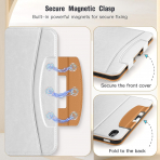 MoKo Apple iPad A16 Deri Folyo Klf (11 in)-White