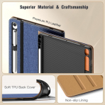 MoKo Galaxy Tab S10 Lite Standl Klf-Blue Brown