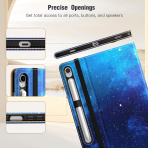 MoKo Galaxy Tab S10 Lite Standl Klf-Blue Starry Sky