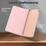 MoKo Galaxy Tab S6 Lite Kalem Blmeli Klf (10.4 in)-Rose Gold