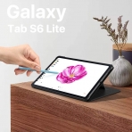 MoKo Galaxy Tab S6 Lite Kalem Blmeli Klf (10.4 in)-Black