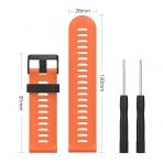 MoKo Garmin Fenixx 3 / Fenixx 5X Silikon Kay-Orange