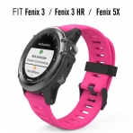 MoKo Garmin Fenixx 3 / Fenixx 5X Silikon Kay-Barbie Pink