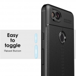 MoKo Google Pixel 2 Deri Bumper K�l�f-Black