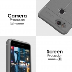 MoKo Google Pixel 2 Deri Bumper K�l�f-Grey