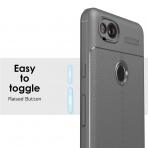MoKo Google Pixel 2 Deri Bumper K�l�f-Grey