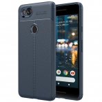 MoKo Google Pixel 2 Deri Bumper K�l�f-Navy