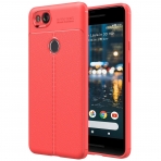 MoKo Google Pixel 2 Deri Bumper K�l�f-Red