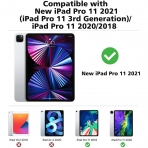 MoKo nce Kalem Blmeli iPad Pro Klf (11 in)-Green