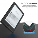 MoKo Kindle E-Reader (8.Nesil) Silikon Klf-Black