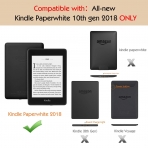 MoKo Kindle Paperwhite Standlı Kılıf (10. Nesil)-Gray