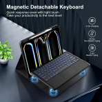 MoKo Apple iPad Pro M4 Klavyeli Klf (13 in)-Black 