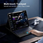 MoKo Apple iPad Pro M4 Klavyeli Klf (13 in)-Black 