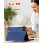 MoKo Klavyeli iPad Air 6.Nesil K�l�f (11 in�)-Navy Blue