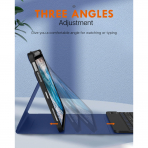 MoKo Klavyeli iPad Air 6.Nesil K�l�f (11 in�)-Navy Blue