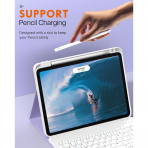 MoKo Klavyeli iPad Air 6.Nesil K�l�f (11 in�)-Taro Purple