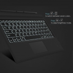 MoKo Microsoft Surface Pro 4 LED Kablosuz Bluetooth Klavye