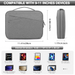 MoKo ift Katmanl Tablet antas (9-11 in)-Light Gray